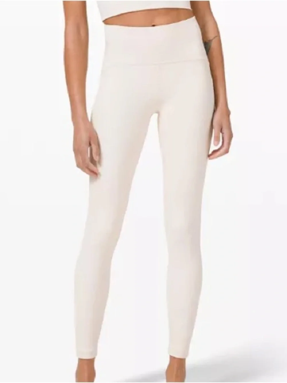 lululemon athletica Cream High-Waist Leggings